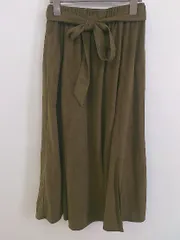 ◇ ◎ JEANASIS ジーナシス ロング フレア スカート サイズF カーキ系 レディース P  【1210200000796】