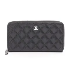 CHANEL シャネル クラシック ロング ジップ ウォレット マトラッセ ラウンド長財布