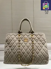 【今日特価】Chanel Denim Shopper Bag ～デニム ショッパー 抹茶グリーン 40cm～-WTO輸入2