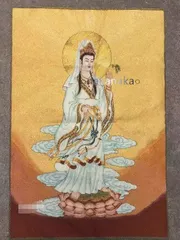 ♥掛軸　 唐土佛法中興　魚籃　観音像　人物　　掛け軸　観音様　骨董品 ♥掛軸 唐土佛法中興 魚籃 観音像 人物 掛け軸 観音様 骨董品