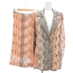 ミッソーニ MISSONI セットアップ ジャケット ミディスカート 総柄 40 マルチカラー /UOのサムネイル