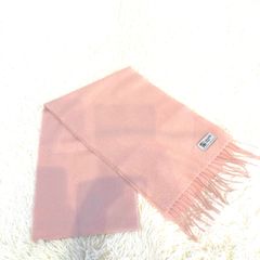 【美品】Johnstons of Elgin　マフラー　ストール　100％カシミヤ　CASHMERE　ロング　ピンク　　長さ180cm 幅25cm ユニセックス