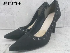 ◇ ESPERANZA エスペランサ ポインテッドトゥ ヒール パンプス サイズ24 ブラック レディース 【中古】 【1002802325656】