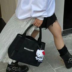 BALENCIAGA バレンシアガ トートバッグ26 navy cabas tote ブラック