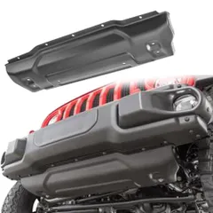 ジープ Wrangler JL用 フロントバンパー スキッドプレート ブラック 鉄製 アンダーガード 2018年以降対応