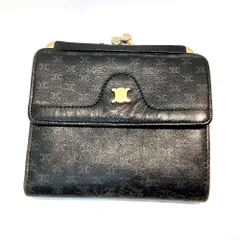 ✨新品未使用✨　CELINE ミニ財布　マカダム　トリオンフ　がま口　折り財布 CELINE セリーヌ マカダム柄 トリオンフ がま口 二つ折り財布