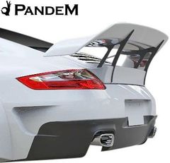 【M's】 ポルシェ 911 997 ノンターボ用 (2004y-2011y) PANDEM リアウイング + ダックテール FRP パンデム セット エアロ パーツ 部品 (※受注生産品の為、納期が1.5-2.5ヵ月必要)のサムネイル