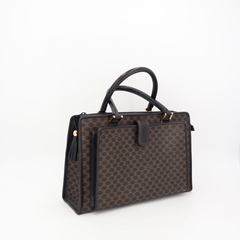 セリーヌ CELINE ハンドバッグ 黒マカダム トリオンフ トートバッグ