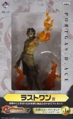 【中古】フィギュア 火拳のエース スペシャルカラーver. 「一番くじ ワンピース ヒストリーオブエース」 ラストワン賞 フィギュア