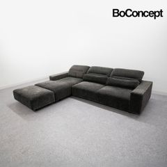 【展示品】BoConcept ボーコンセプト Hampton ハンプトン カウチ ソファ シェーズロング オットマン付き ファブリック グレー ヘンリック・ペダーセン 定価107万