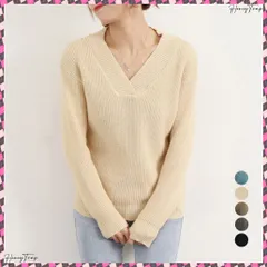 送料無料 ｖネック ニットセーター レディース秋冬 おしゃれ リブニット トップス 大人女性 ニットウエア オフィスカジュアル 長袖 ニットプルオーバー 韓国風30代40代 ニットカットソー春 インナーニット無地 きれいめニット冬服