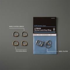 CANDY DESIGN & WORKS LYMAN ライマン 1パック｜真鍮製キーリング 3pcsパック 鍵 キーリング DETAIL ディテール