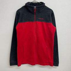 Columbia フリースジャケット バイカラー 刺繍ロゴ レッド/グレー【ボーイスXL】