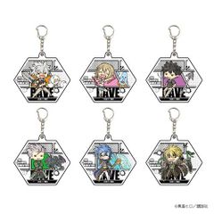 RAVE アクリルキーホルダー 01 グラフアート 全７種セット