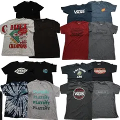 古着卸 まとめ売り ブランドMIX 半袖Tシャツ 15枚セット (メンズ M ) ノーティカ リーバイス プレイボーイ ディッキーズ 中古 古着 NB3739