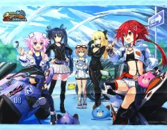 【中古】タペストリー 集合 オリジナルB2タペストリー 「PS5/PS4/Switchソフト 爆走次元ネプテューヌ VS巨神スライヌ 爆走スペシャルエディション」 ソフマップ購入特典