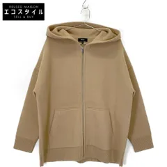 美品✨　セオリー　ジップ パーカー　フード　カシミヤ混　茶　23AW　現行 美品✨ セオリー ジップ パーカー フード カシミヤ混 茶 23AW 現行