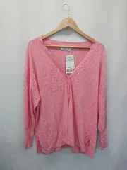 ◇ Θ ◎ ●未使用● Simplicite タグ付き 長袖 HT-コットンポンチョ カーディガン サイズF ピンク レディース E  【1506250000429】のサムネイル