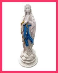 マリア像 陶器製 青と白 花付き 約30cm Amazon.co.jp: マリア像 陶器 マドンナ 祈り 聖母マリア彫像 聖なる
