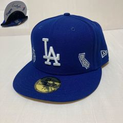 New Era 59FIFTY×NZMUコラボLAドジャースキャップブルー3/8 - メルカリ
