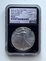2023年PCGS MS70 イーグル銀貨　ウエストポイント 楽天市場】PCGS 最高鑑定 2023年 PR70 DCAM アメリカ イーグル