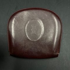 77  Cartier カルティエ マストライン ブラウン レザー コインケース