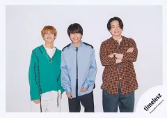 【中古】生写真(STARTO) timelesz/佐藤勝利・菊池風磨・松島聡/横型・膝上/timelesz オリジナルフォト/公式生写真