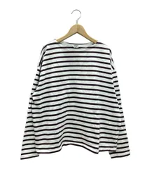 AURALEE ボーダー 長袖Tシャツ　カットソー　ニット　コットン AURALEE＜オーラリー＞ ロングスリーブボーダー柄Tシャツ