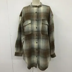 FREAK'S STORE フリークスストア シャツ、ブラウス 長袖 長袖シャツ ノーカラーシャツ ネルシャツ チェックシャツ