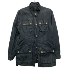 Banana republic オイルドジャケット レディース M~ ブラック マルチポケット フルジップ 古着卸 アメリカ仕入 a611-7162のサムネイル