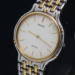 新品電池 希少 セイコー SEIKO ドルチェ クオーツ コンビ レディース