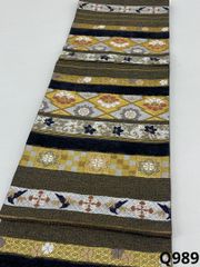 未着用 袋帯 輪奈ビロード モール 花紋 金糸 着物 051b p - メルカリ