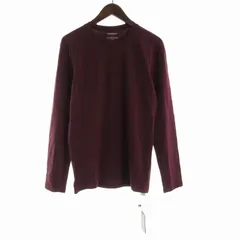 ジョルジオアルマーニ GIORGIO ARMANI タグ付き Tシャツ カットソー ロゴ プリント クルーネック 長袖 L ボルドー /ROのサムネイル
