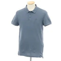【中古】アルマーニ ジーンズ ARMANI JEANS 鹿の子 半袖ポロシャツ グレイッシュブルー【サイズS】【メンズ】のサムネイル