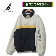 90s NAUTICA 袖ロゴ ナイロンジャケット 白 長谷川昭雄 AH.H - メルカリ
