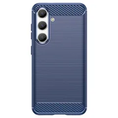 Galaxy S25 ケース SC-51F カーボン調 薄型 耐衝撃 ソフト ケース 【Color】ネイビーのサムネイル