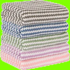 【在庫セール】バスタオル) (マルチカラー 柔らかい ふわふわ 防臭 抗菌 (B.5色 速乾 吸水 業務用 家庭用 プール用 5枚組/フェイスタオル 浴用 掛けれる ホテルスタイルタオル 5色5枚セット ホテル仕様 75*35CM) 大判 マイクロファイバー