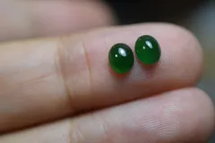 纯天然A貨本翡翠の最高峰「ガラス種高冰種透明ビーズ 3連ネックレス