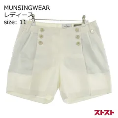 MUNSINGWEAR マンシングウェア SL8531 ストレッチ キュロットパンツ 総柄 ホワイト系 11 [240101148580]