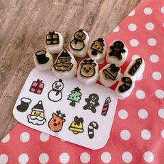 クリスマス 消しゴムはんこセット