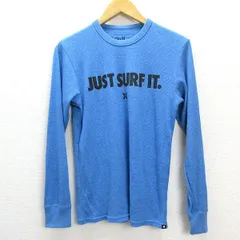 ◇ ハーレー/HURLEY サーマルカットソー ロングスリーブTシャツ【M】青/MENS/89【中古】