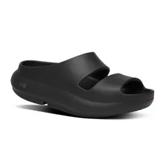 Oofos 黒 サボ・クロッグサンダル ウーフォス OOFOS リカバリーサンダル OOcloog ウークロッグ