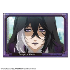 【新品/公式】黒執事 -寄宿学校編- ホログラム缶バッジ デザイン22(グレゴリー・バイオレット/B) 公式グッズ colleize