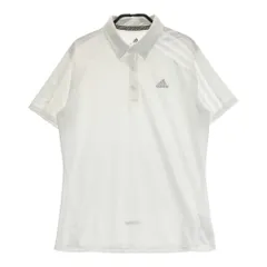 サイズ：L ADIDAS GOLF アディダスゴルフ  半袖ポロシャツ ボタンダウン  ホワイト系 [240101476605] ゴルフウェア レディース ストスト