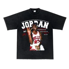 シカゴ ブルズ マイケル ジョーダン Michael Jordan ヴィンテージ加工 コットン 半袖 Tシャツ 男女兼用 S～3XL