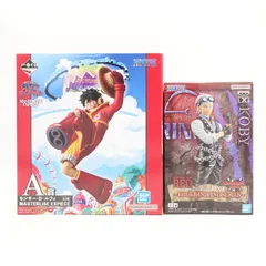 ONE PIECE フィギュア 2点セット/一番くじ A賞 未来島 エッグヘッド ルフィ/FILM RED コビー/ワンピース BANDAI 未開封