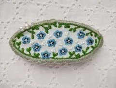 ネモフィラの髪飾り