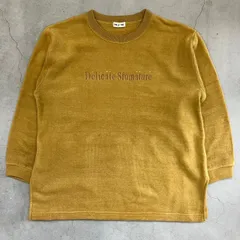 00's vintage  Tシャツ　7部丈　橙　ベージュ　アーカイブ グランジ y2k パンク