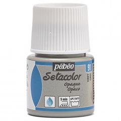 【新着商品】ぺべオ(Pebeo) 布用絵具 濃色生地にも描ける セタカラー不透明色45ml グレイ 91