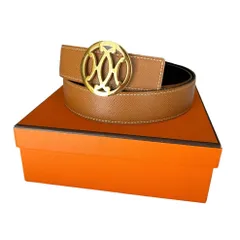 ❤お得なお品❤ベルト ガンマ24「80」ノワールｘゴールド PG金 U エルメス ❤お得なお品❤ベルト ガンマ24「80」ノワールxゴールド PG金 U